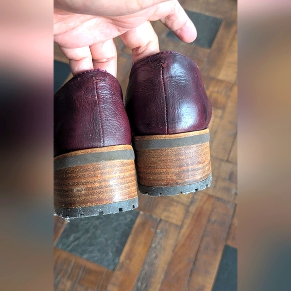 Patricia‎ classic Burgundy Brogue Women's Shoes - Picture 4 of 7